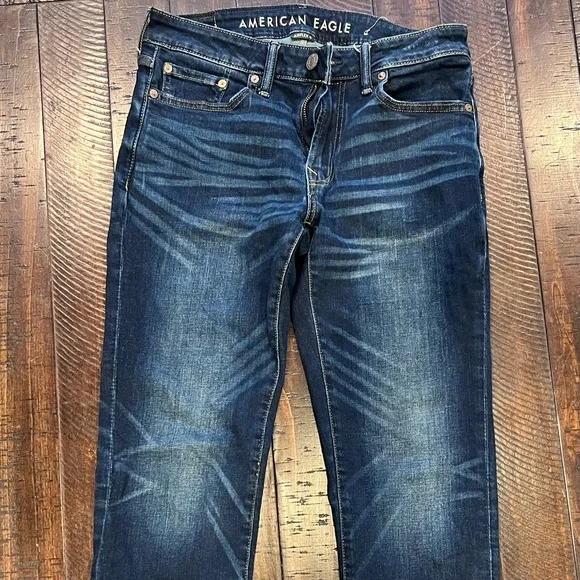 Mens Jeans American Eagle Raw Denim American Eagle Outfitters